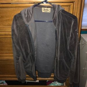 Juicy Couture Gray Zip Up